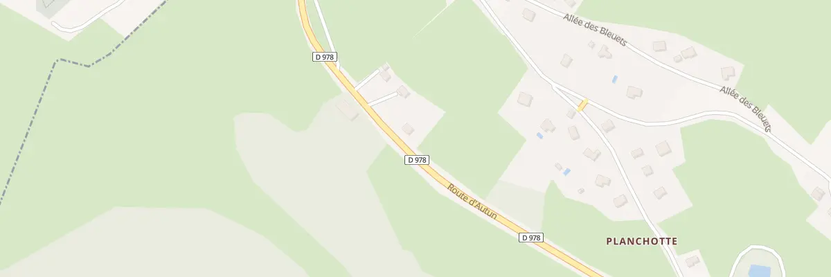 Plan du 43 Rte d’Autun à Château-Chinon (Campagne)