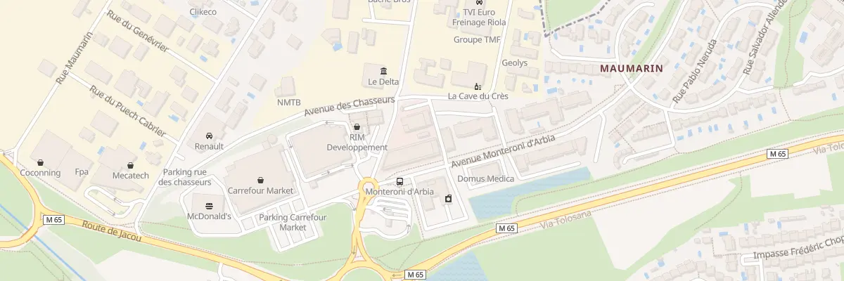 Plan du 2B Av de la Sauvagine au Crès