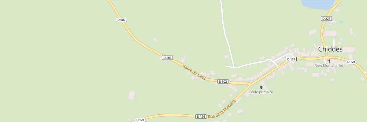 Plan du 18 Rte du Niret à Chiddes