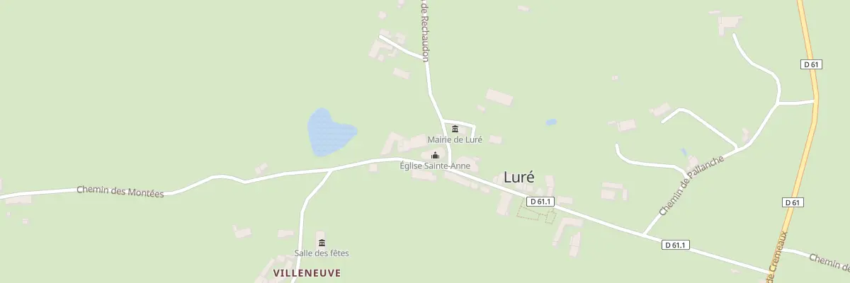 Plan du 440 Rue Sainte Anne à Luré