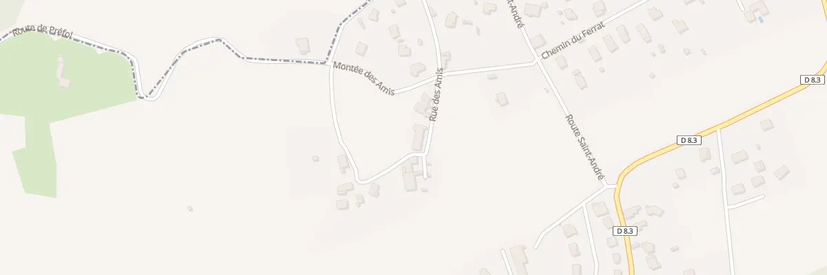 Plan du 213 Rue des Amis à Saint-Alban-les-Eaux