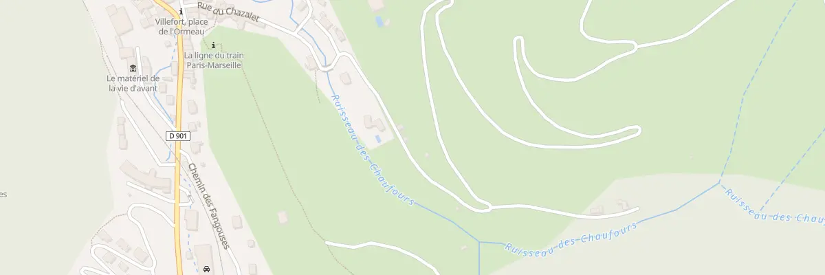 Plan du 5056 Rue du Chazalet à Villefort