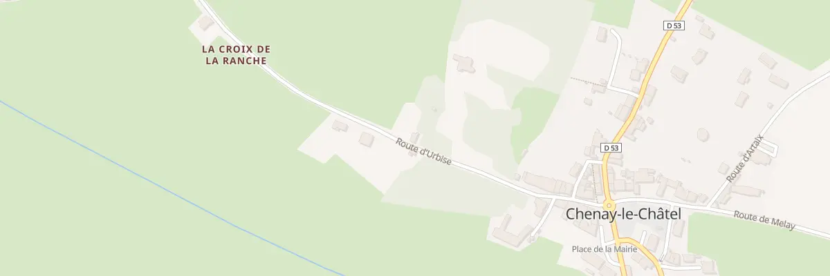 Plan du 252 Rte d’Urbise à Chenay-le-Châtel