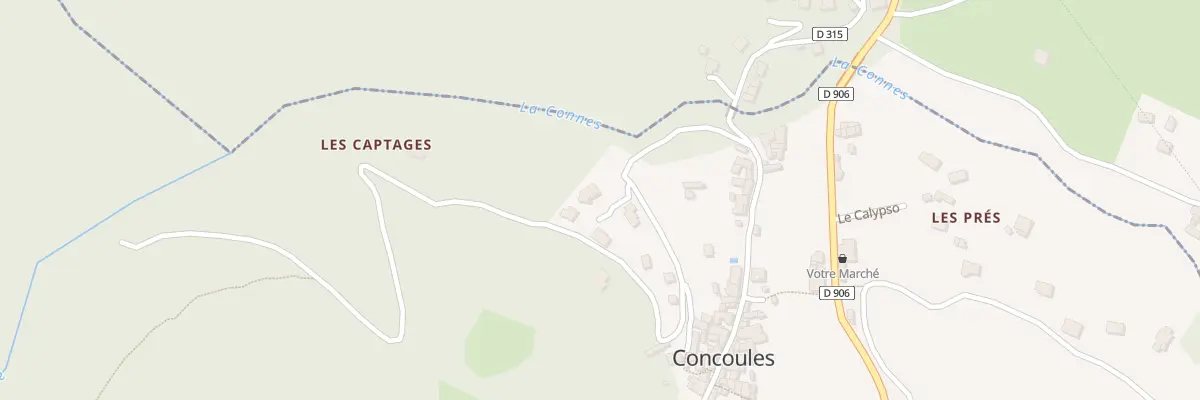 Plan du 5500 Le Village à Concoules