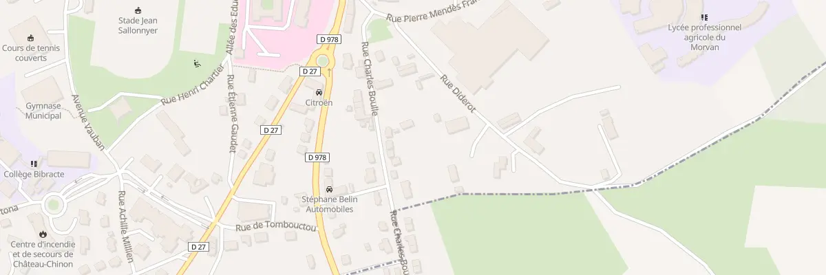 Plan du 11 Rue Charles Boulle à Château-Chinon (Ville)