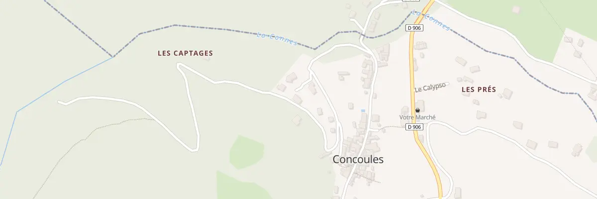 Plan du 426 Che des Captages à Concoules