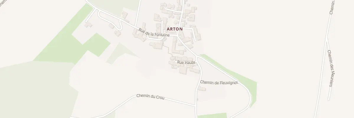 Plan de la Rue Haute à Môlay