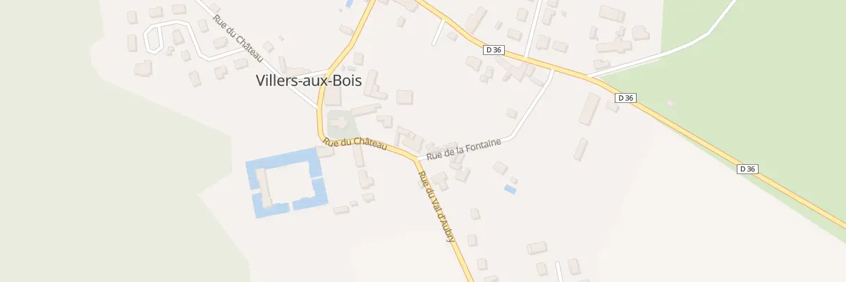Plan du 2 Rue du Chateau à Villers-aux-Bois