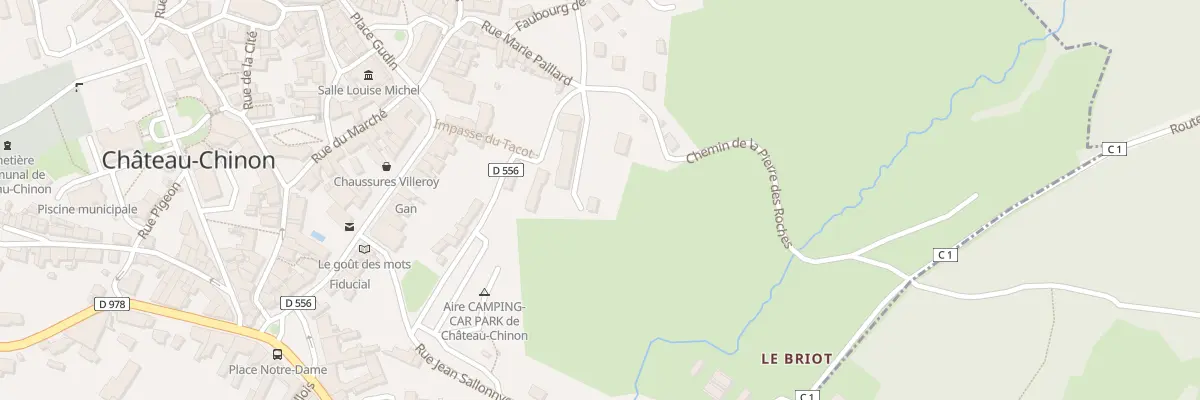 Plan du 6 Rue Alain Fournier à Château-Chinon (Ville)