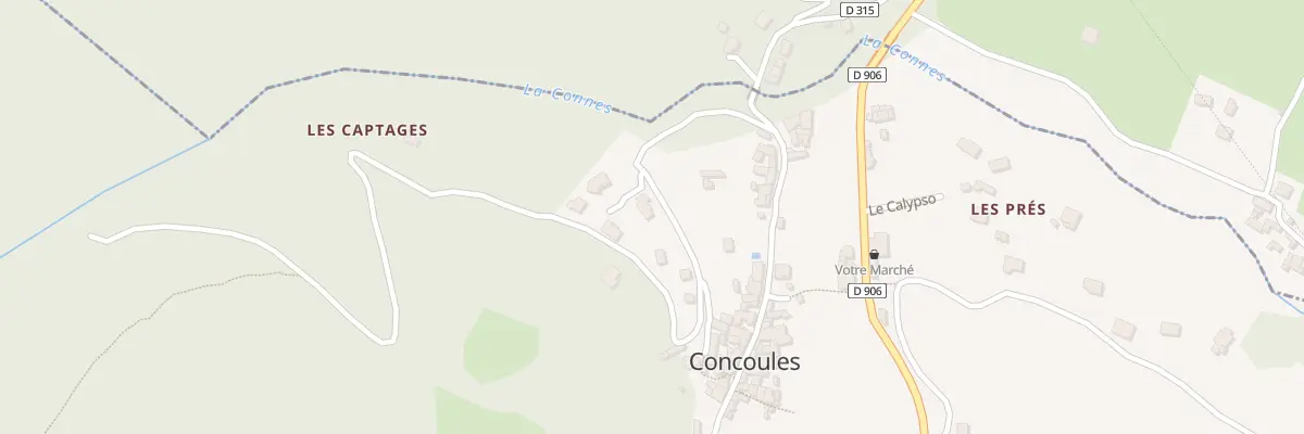 Plan du 5332 Le Village à Concoules