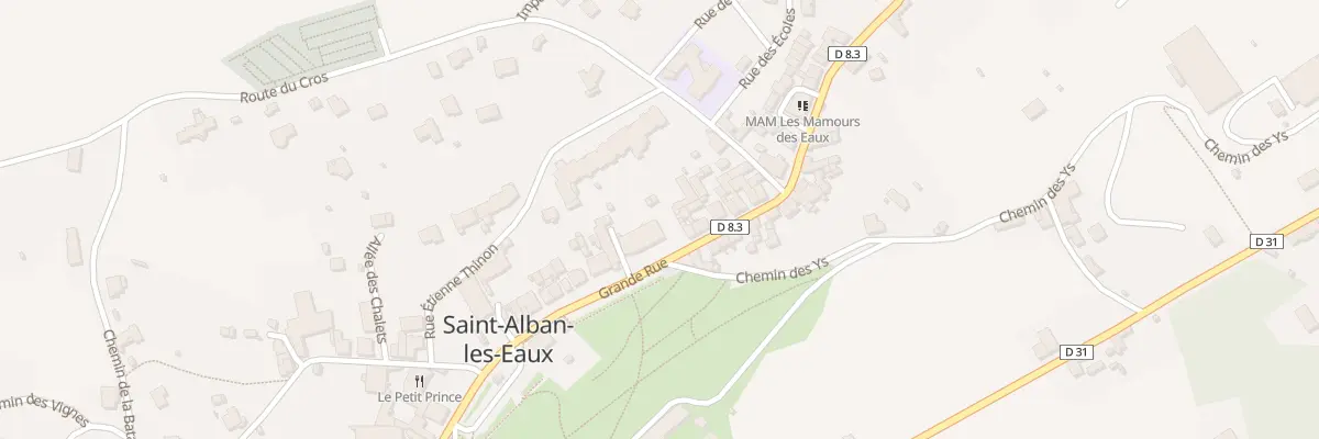Plan du 137 Rue Grande Rue à Saint-Alban-les-Eaux