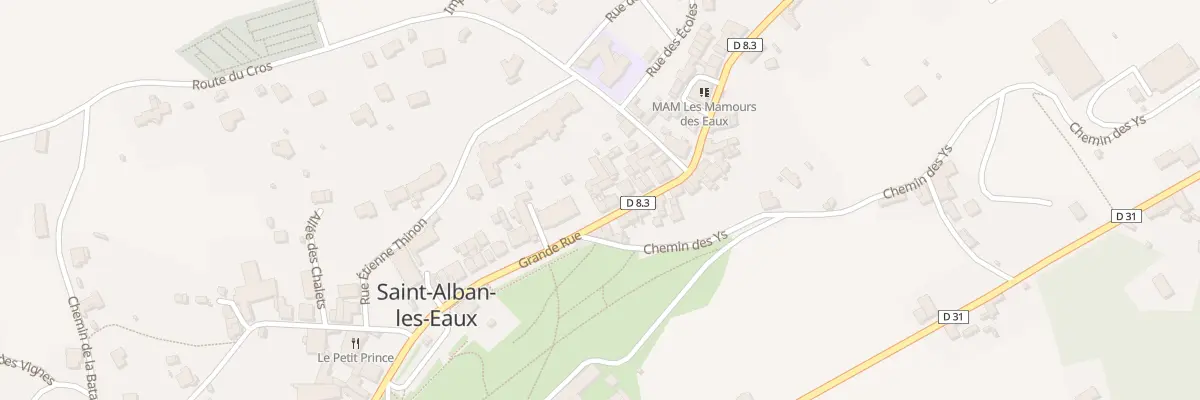 Plan du 169 Rue Grande Rue à Saint-Alban-les-Eaux