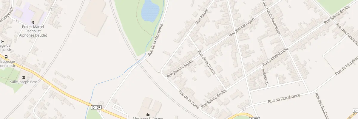 Plan du 60B Rue Jeanne Jugan à Maubeuge