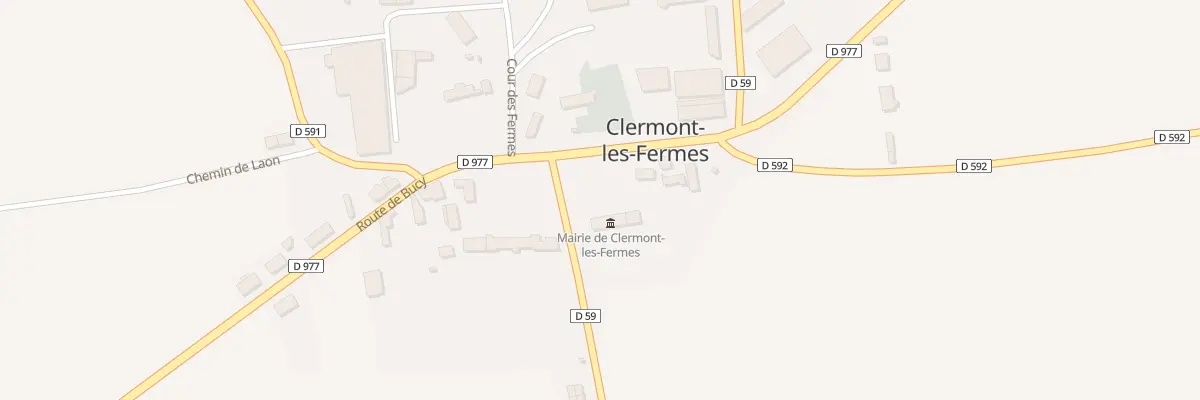 Plan du 1 Rte de Montcornet à Clermont-les-Fermes
