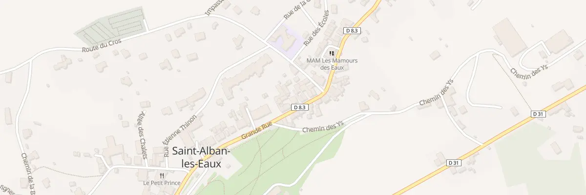 Plan du 191 Rue Grande Rue à Saint-Alban-les-Eaux