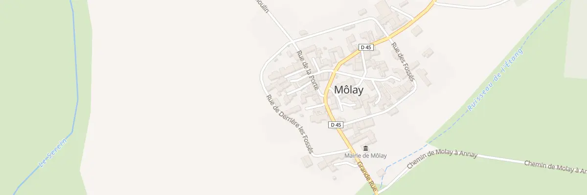 Plan du 3 Rue de la Porte à Môlay