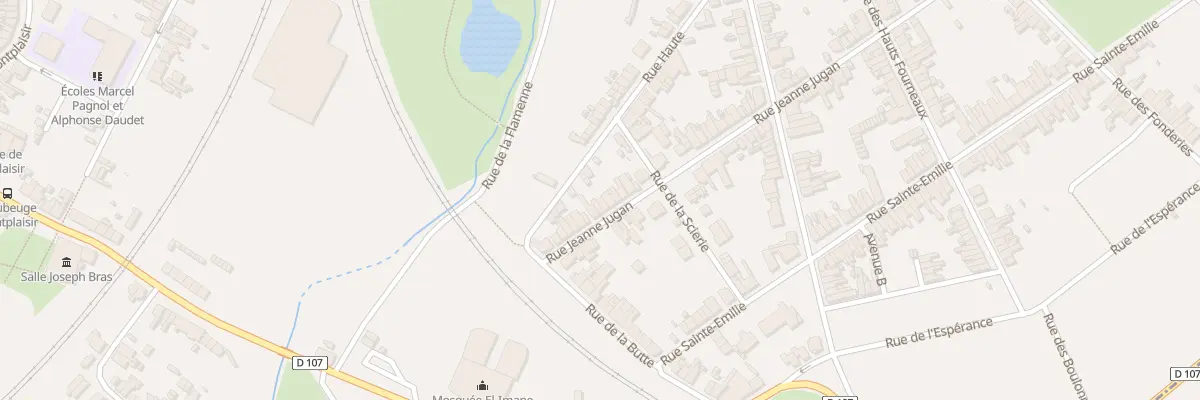 Plan du 58B Rue Jeanne Jugan à Maubeuge