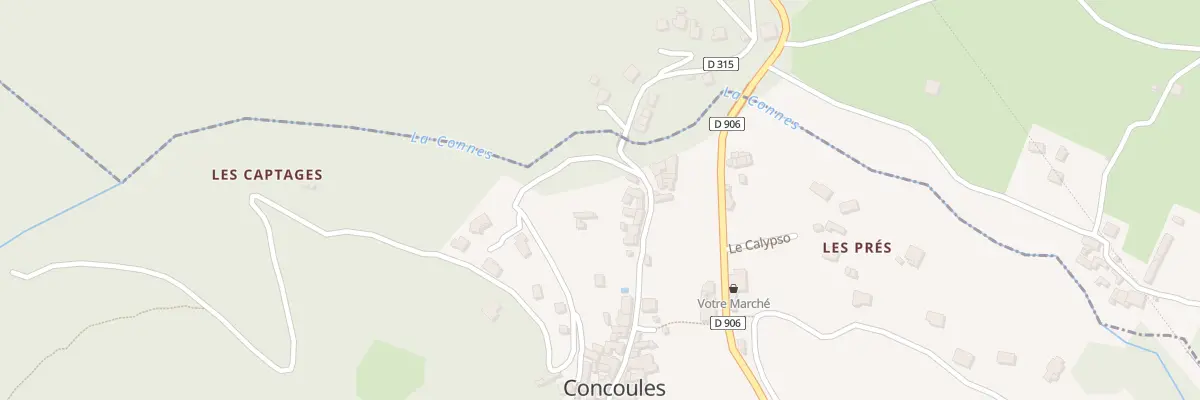 Plan du 5300 Le Village à Concoules
