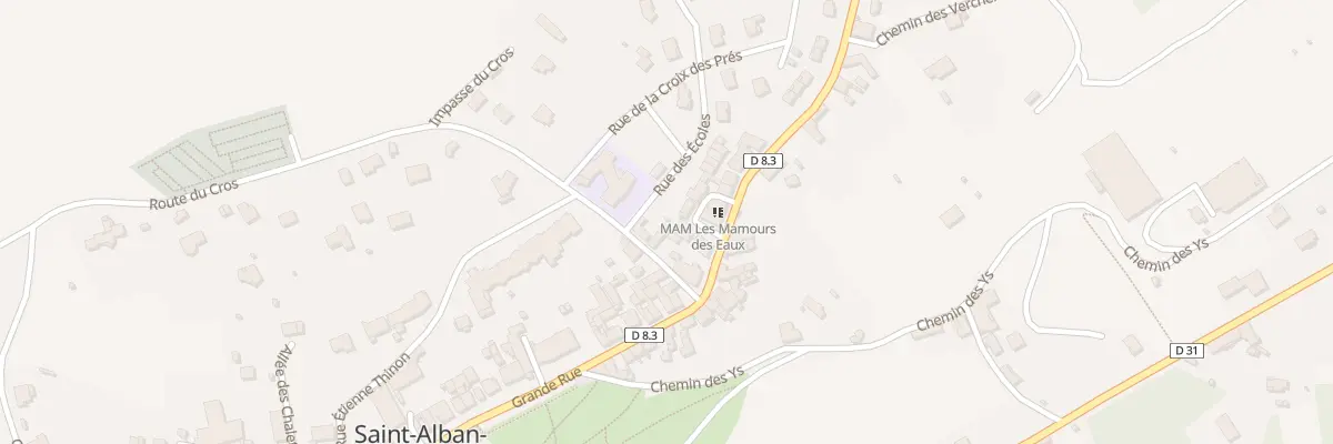 Plan du 271 Rue Grande Rue à Saint-Alban-les-Eaux