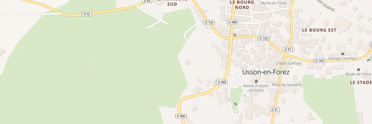 Plan du 1 Rue du Bachat à Usson-en-Forez