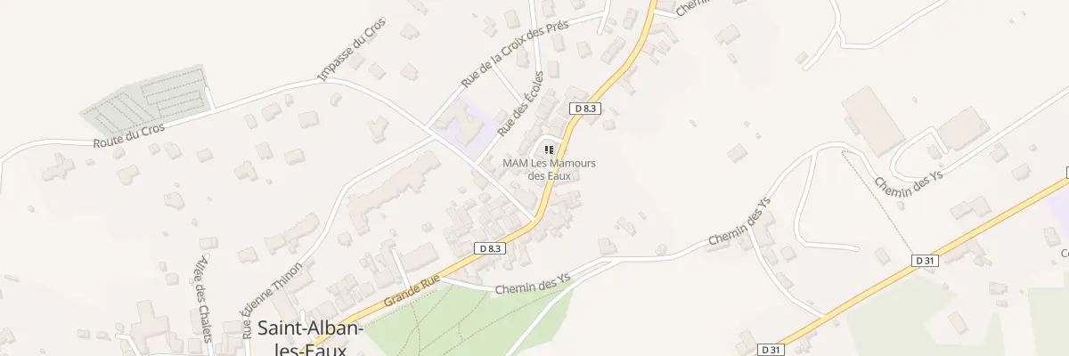 Plan du 277 Rue Grande Rue à Saint-Alban-les-Eaux