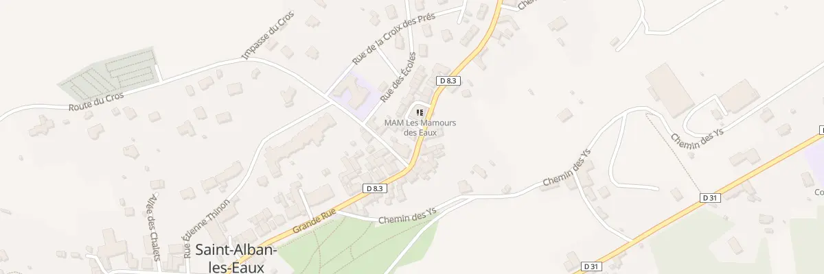 Plan du 277 Grande Rue à Saint-Alban-les-Eaux