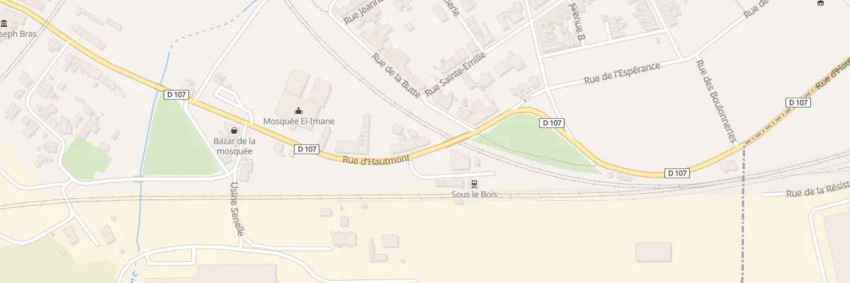 Plan du 400B Rue d’Hautmont à Maubeuge