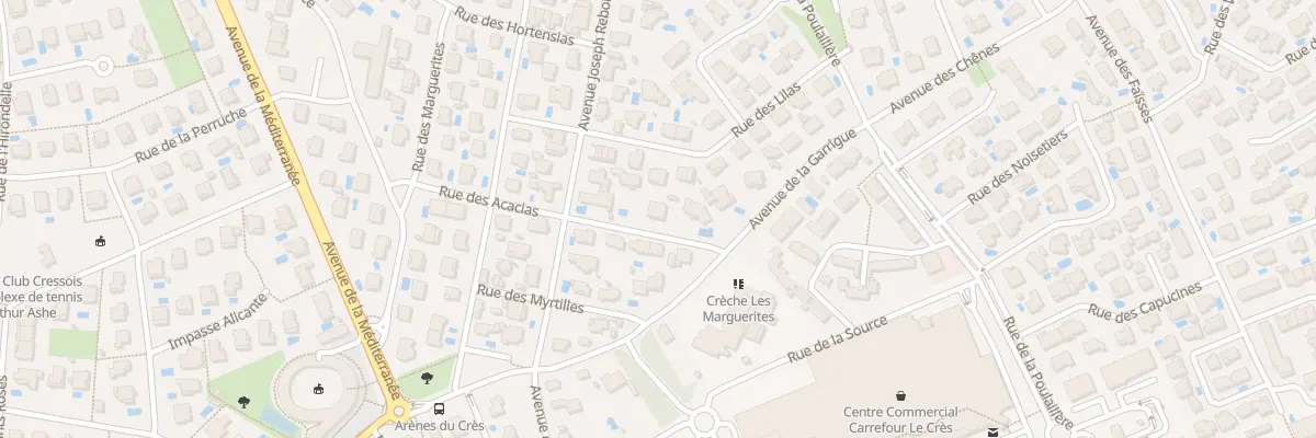 Plan du 5 Rue de la Bergerie au Crès