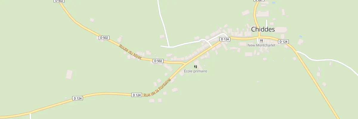 Plan du 4 Rte du Niret à Chiddes