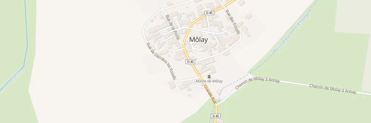 Plan du 9 Gr Grande Rue à Môlay