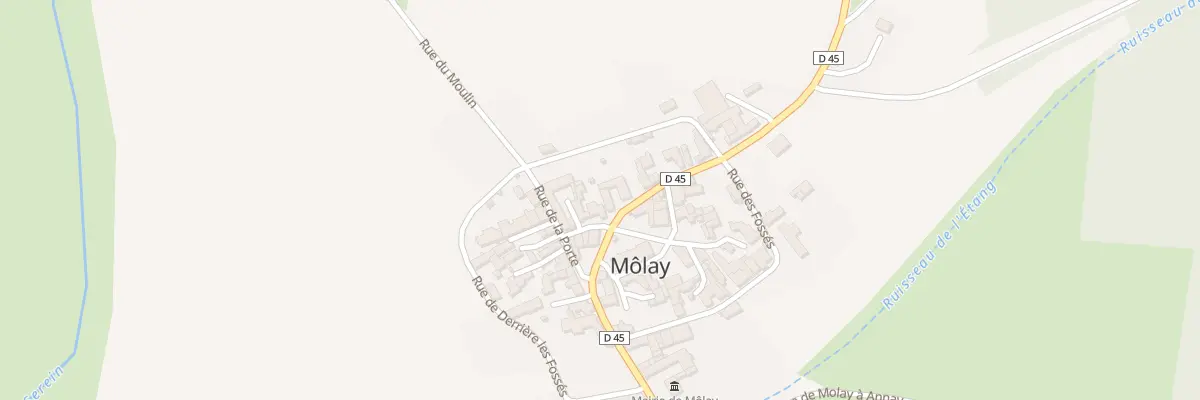 Plan du 25 Gr Grande Rue à Môlay
