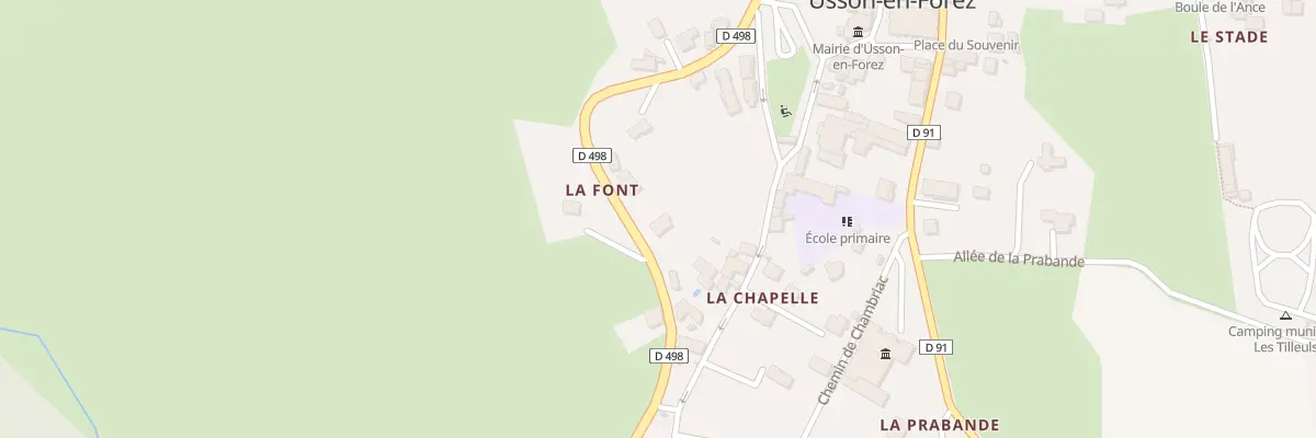 Plan du 55 Rte Nationale à Usson-en-Forez