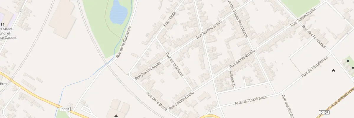 Plan du 43 Rue Jeanne Jugan à Maubeuge