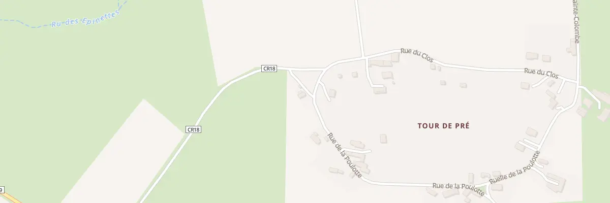 Plan du 23 Rue de la Poulotte à Provency
