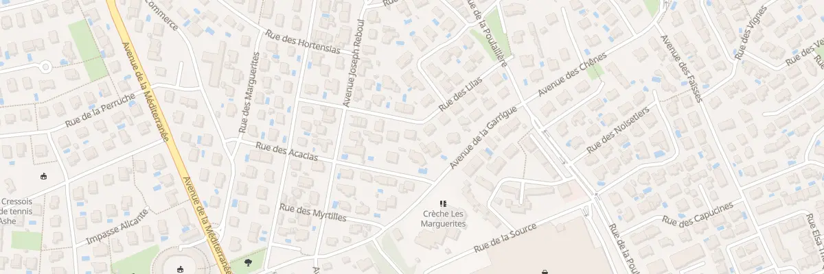 Plan du 8 Rue des Lilas au Crès