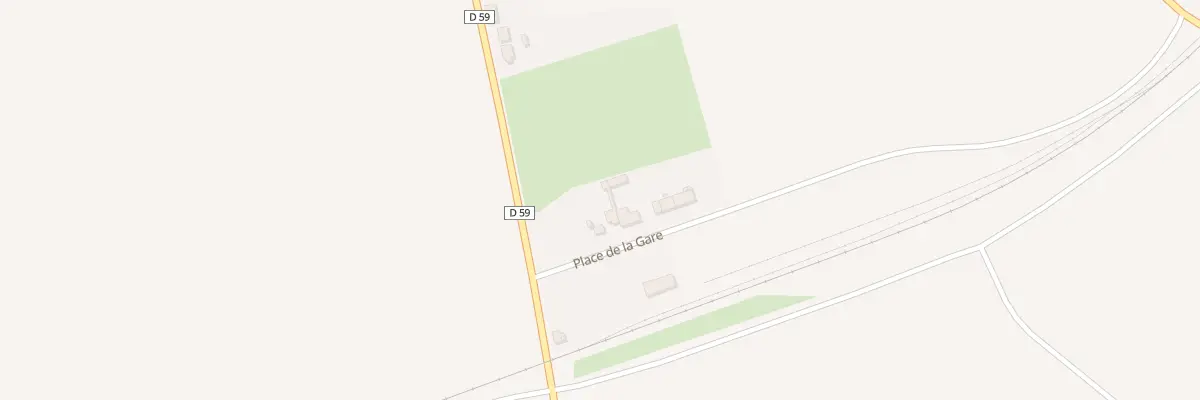 Plan du 1 Pl de la Gare à Clermont-les-Fermes