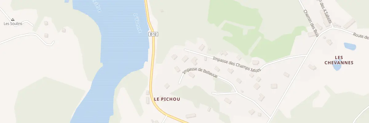 Plan du 14 Imp de Bellevue à Corancy