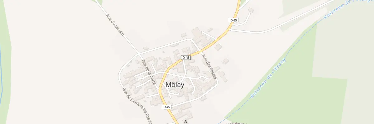 Plan du 1 Rue du Puits Jacob à Môlay