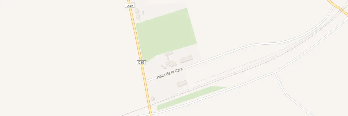 Plan du 2 Pl de la Gare à Clermont-les-Fermes