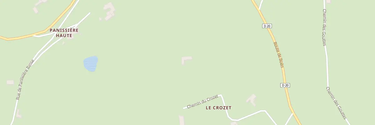 Plan du 358 Che du Crozet à Ailleux