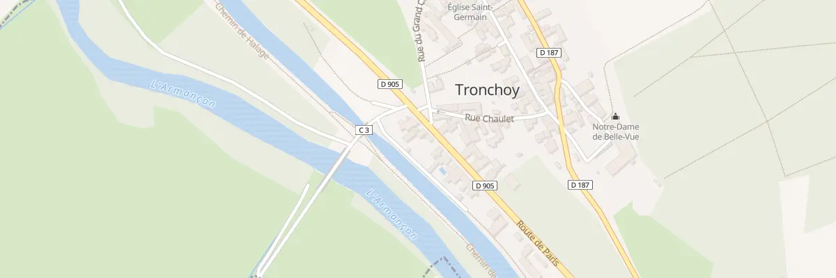 Plan du 31 Rte de Paris à Tronchoy