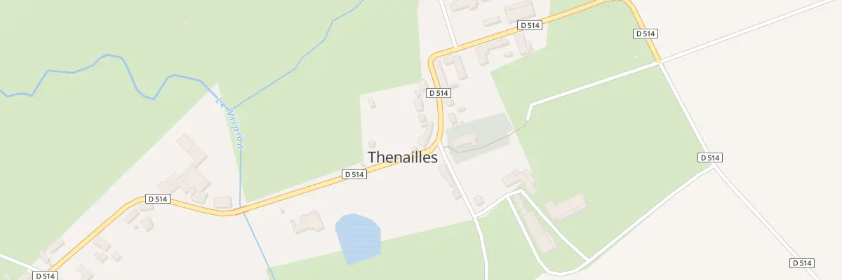 Plan du 1 Rue de l’Abbaye à Thenailles