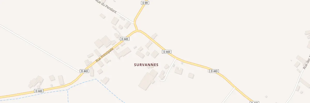 Plan du 200 Survannes à Chessy-les-Prés