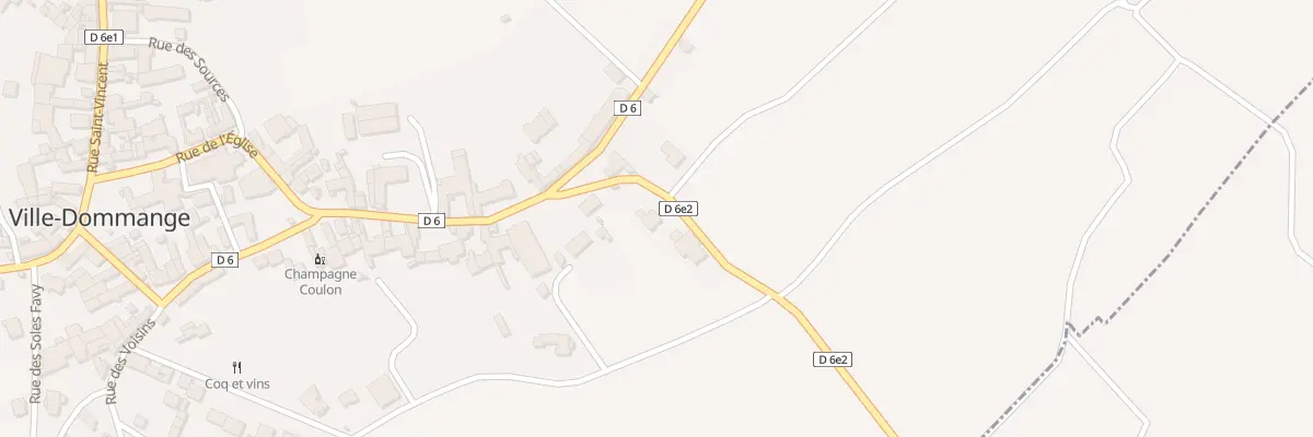 Plan du 6 Rue de Sacy à Ville-Dommange