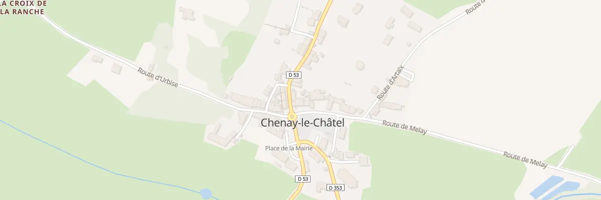 Plan du 5193 Le Bourg à Chenay-le-Châtel