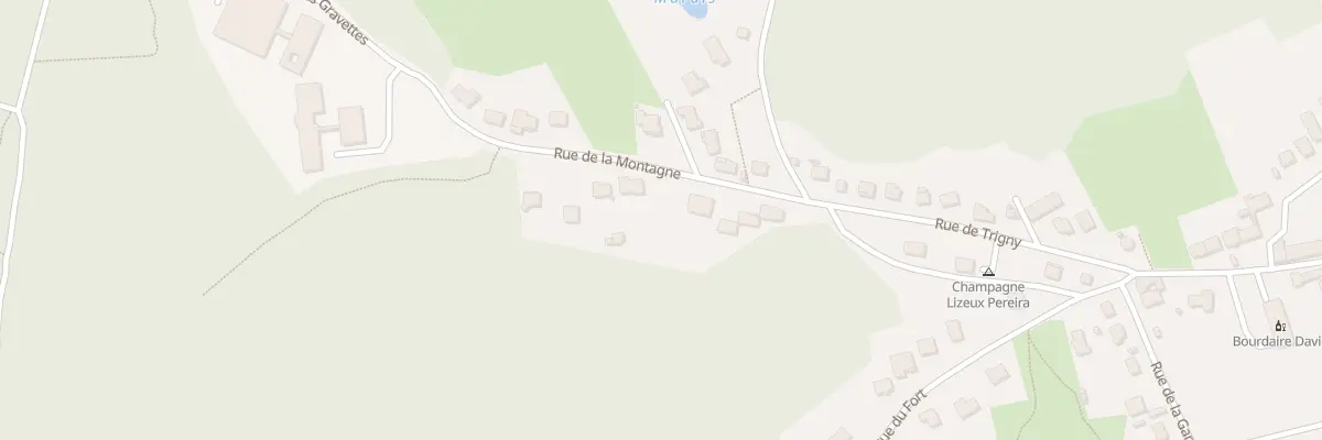 Plan du 1 Rue de la Montagne à Pouillon