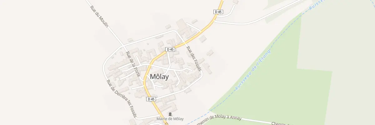 Plan du 3 Pl de l’Eglise à Môlay