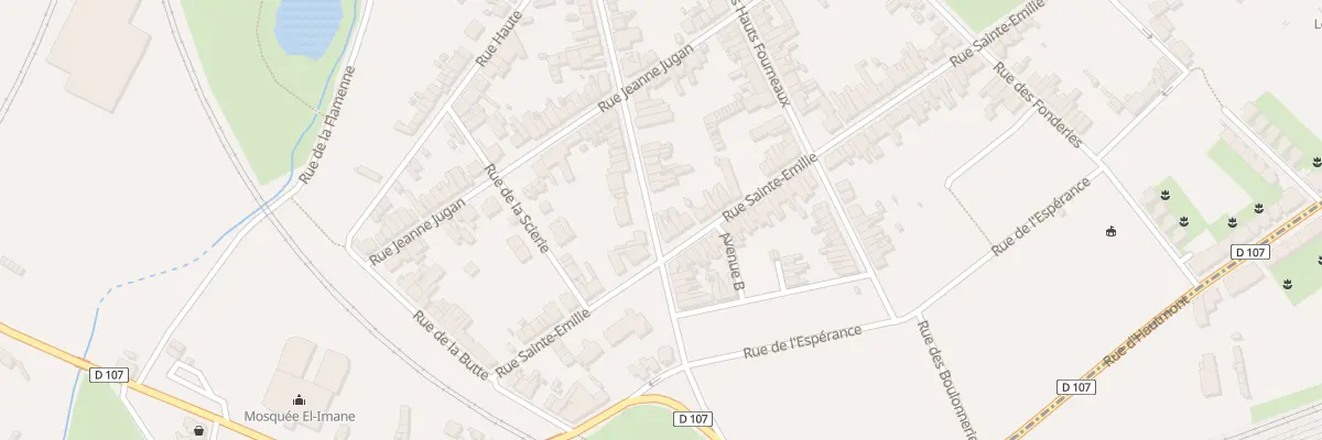 Plan du 62 Rue Sainte Emilie à Maubeuge
