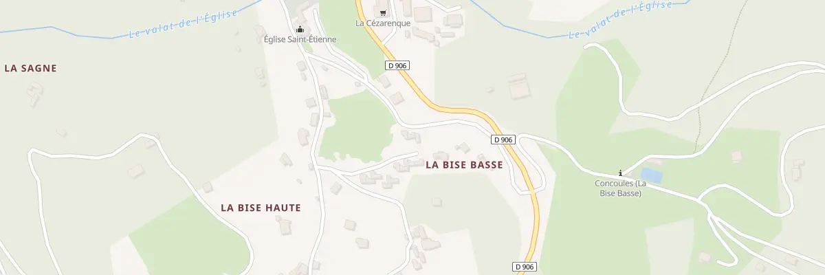 Plan du 5238 La Bise Basse à Concoules