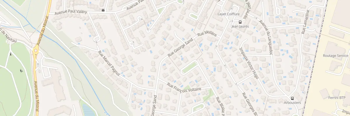 Plan du 20 Rue George Sand au Crès